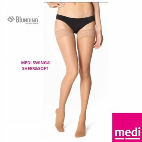 Topband De Compresión Mujer Swing Sheer&Soft 70 Denier-Color Beige-Talla 5-Medi