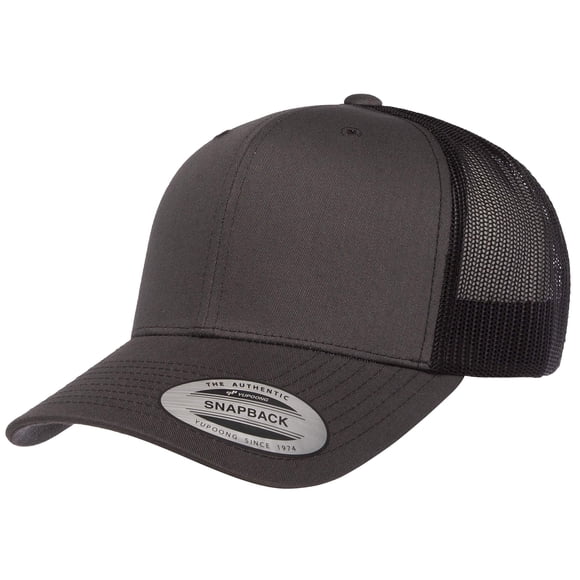 Gorra Yupoong YP Classics Retro Trucker Charcoal Black
