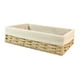 thumbnail image 4 of Cesta De Almacenamiento Hecha A Mano, Cestas Tejidas Decorativas Para Desayuno, Fiestas De Pan, Beige, Amarillo L, 4 of 5