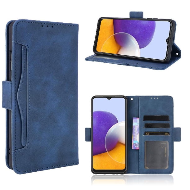Funda Cartera Magnética para Samsung Galaxy A22 4G- Tarjetero Desmontable, Cuero PU, Soporte