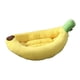 thumbnail image 1 of Cama Para Perros Con Forma De Plátano, Felpa Transpirable, 47x28x13cm, Cojín Acogedor Y Suave Para Cachorros, 1 of 5