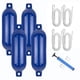 thumbnail image 2 of 4x Guardabarros De Barco Boyas Protector 11x40cm Accesorios Parachoques De Barco Para Pontón Cuerda Blanca, 2 of 5