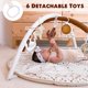 thumbnail image 3 of Tapete para actividades Tummy Time Little Dove, macramé, con juguetes y tarjetas, 3 of 7