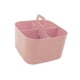 thumbnail image 2 of Canasto Organizadora De Almacenamiento De Ducha Con Asa Para Acondicionador De Baño, Guardería, 4 Ranuras, Color Rosa, 2 of 3