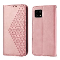 Funda Flip Foxdock Para Samsung Galaxy A22 5G , Estilo Billetera Con Diseño Rombo, Correa De Mano Y Soporte, Uso Diario