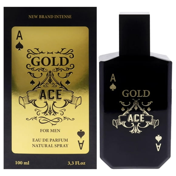 Perfume New Brand Intense Gold Ace Eau De Parfum Para Hombre 100 Ml