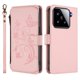 thumbnail image 2 of Funda Cartera Mariposa para [Xiaomi 15] con Soporte y Cremallera Rosa, 2 of 6