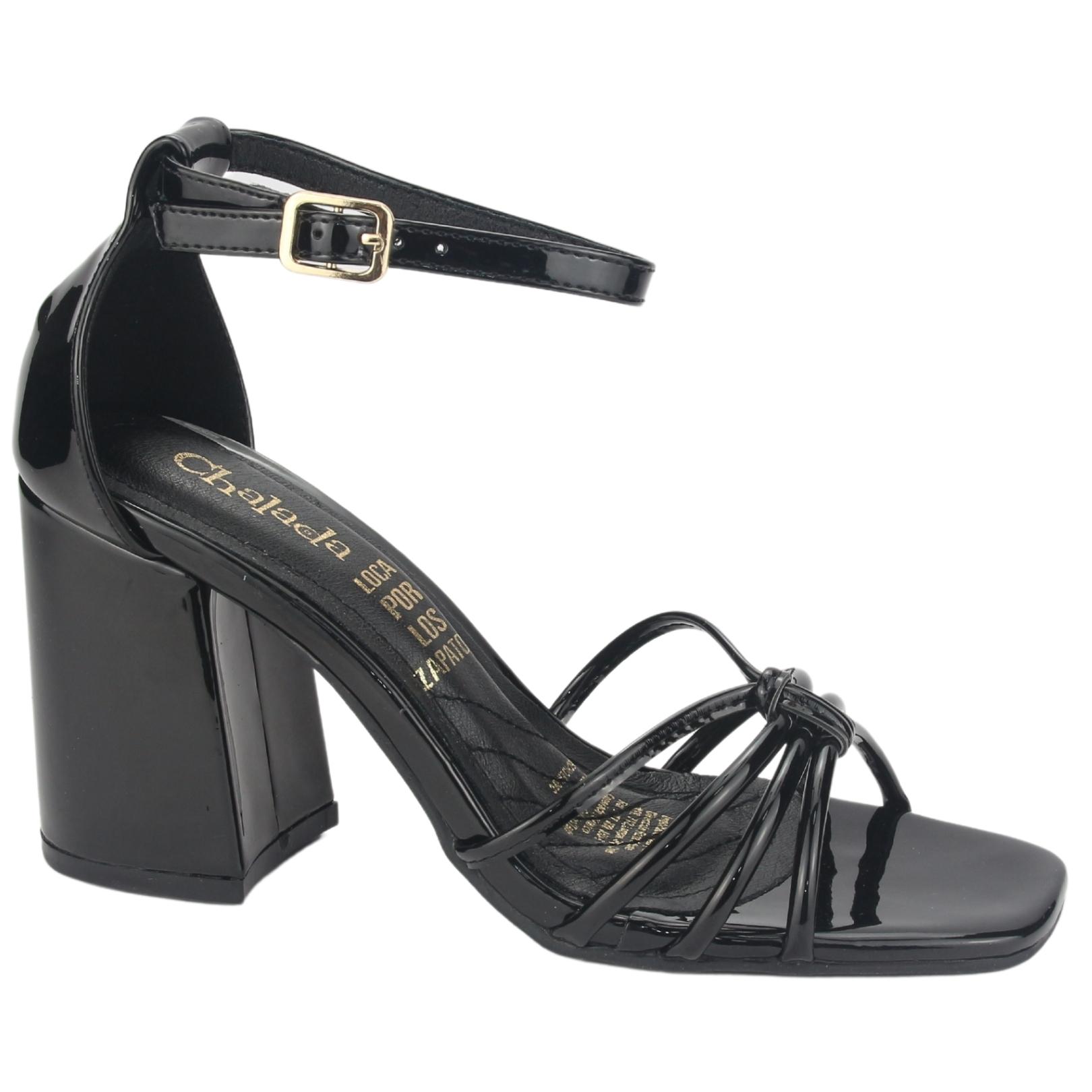 Sandalia Chalada Mujer Virk-17 Negro Casual