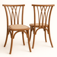 Oh! Mi Hogar ® - Pack De 2 Sillas Crosswood De Madera