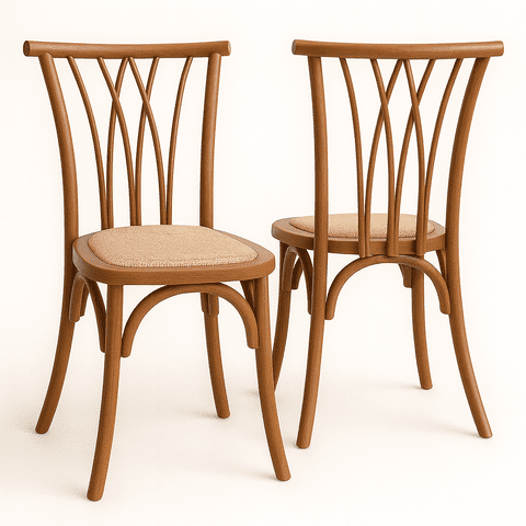 Oh! Mi Hogar ® - Pack De 2 Sillas Crosswood De Madera