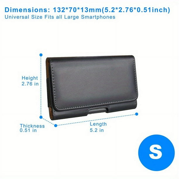 Phone Pouch Belt Clip Leather Bag Cover For Samsung Galaxy S23 Ultra S22 S21 Plus S20 FE S10 S8 S9 Plus Waist Case