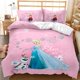 thumbnail image 1 of Hot Sale Frozen Girls Pink 3D Bedding Set Duvet Cover Bedcllothes Princess Style Printed Queen King Size Home Bed Linens Bed Sheets, 1 of 5