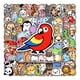 thumbnail image 2 of 100pcs Cartoon Animal Doodle Stickers, Waterproof Decorative Stickers For Water Bottles Laptop Water Bottles Phone Skateboard, 2 of 4