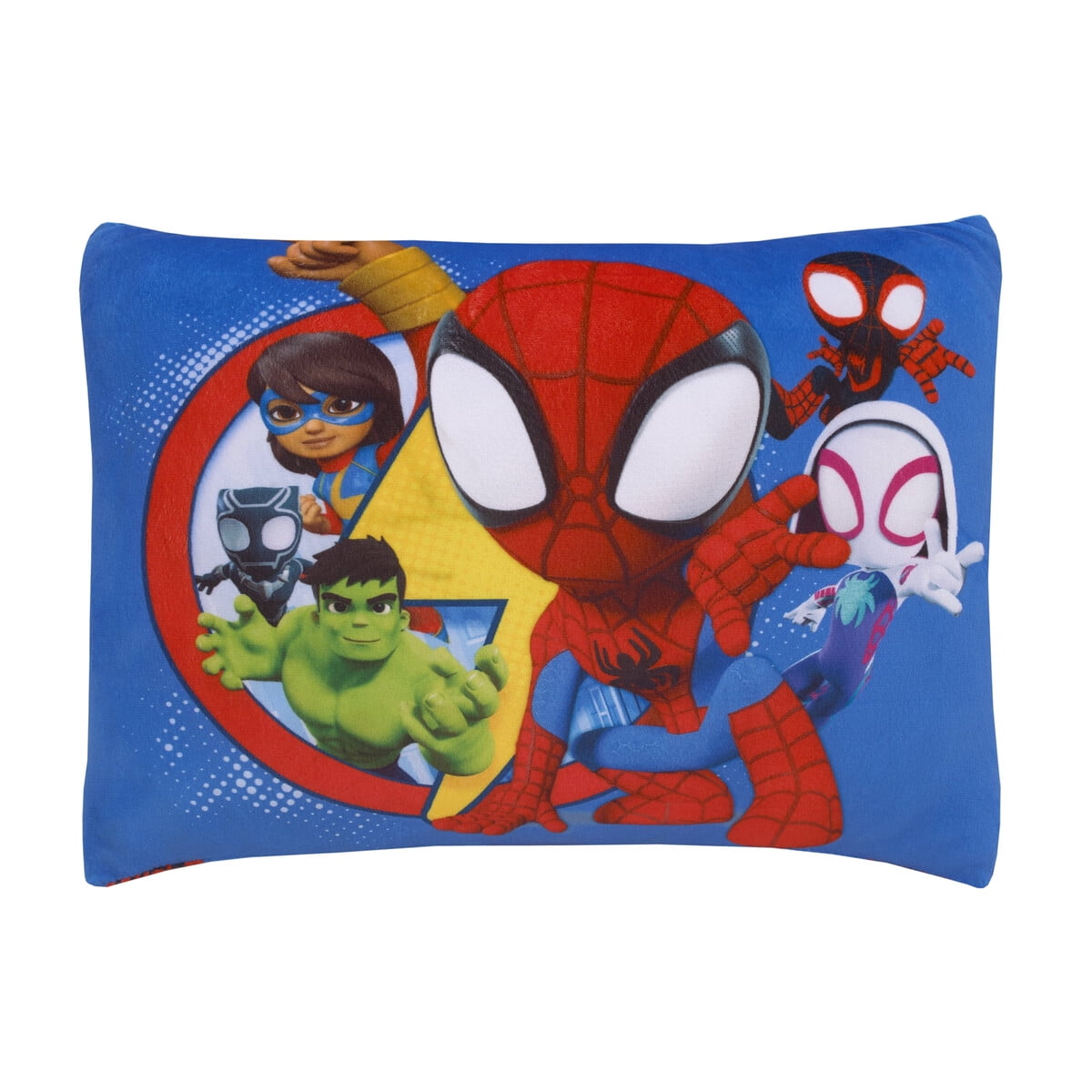 Almohada Marvel Spidey 12x15 Cm Reversible Azul