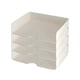 thumbnail image 3 of Organizador de mesa con soporte de papel A4, cajón de 4 niveles, estante de almacenamiento de escritorio apilable para documentos de oficina, archivos, 3 of 5