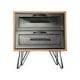 thumbnail image 1 of Velador Gibson Mueble Madera Fierro Hogar Dormitorio, 1 of 3