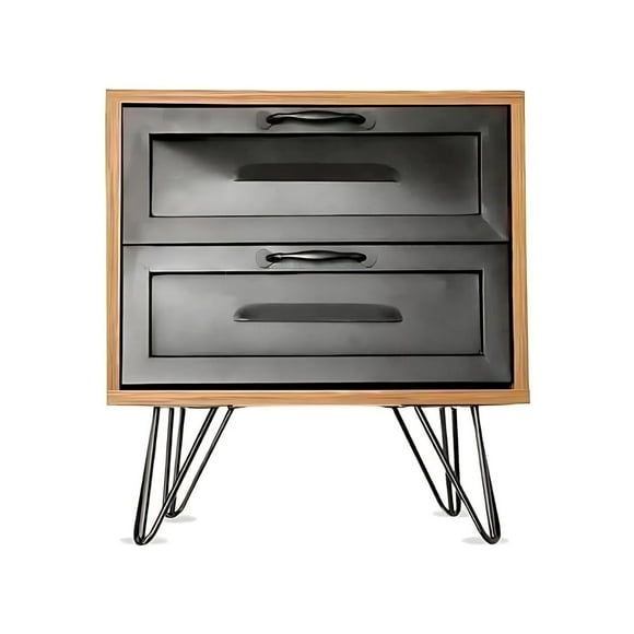 Velador Gibson Mueble Madera Fierro Hogar Dormitorio