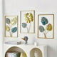 thumbnail image 3 of 3pcs Mounted Metal Wall Decor, Thick Minimalist Metal Wall Art, Modern Metal Leaf Wall Hanging, Suitable For Sofa Backdrop Bedroom And Living Room, Golden Classic Style, No Frame, 17.3x 11.8 Inches, 3 of 4