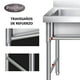 thumbnail image 5 of Lavafondos Doble Acero Inox. 150x60x90 cm. Secador derecho, 5 of 11