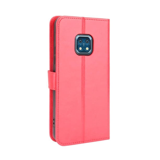Funda tipo libro para Nokia XR20, cartera todo‑en‑uno, funda multifuncional con tarjetero y correa de muñeca desmontable