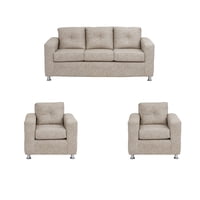 Muebles América - Living George 311 Cuero Auris Beige