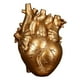 thumbnail image 4 of Jarrón De Corazón Anatómico Estatua De Resina Adorno De Maceta De Flores Oro 15x10.5x21CM, 4 of 5