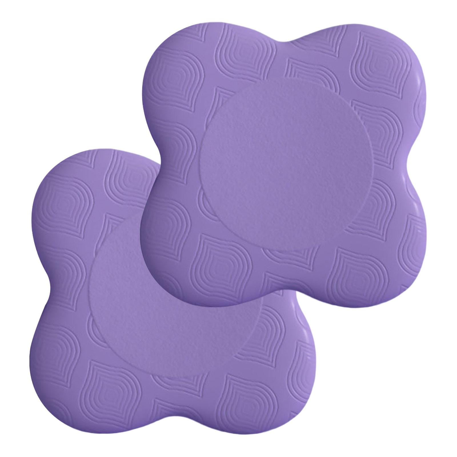 Ioensy - 2 Uds Rodilleras De Yoga Accesorio De Esterilla De Yoga Cojín De Equilibrio Para Suelo De Codo De Tobillo Púrpura