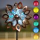thumbnail image 1 of Molino de viento Cyan Oasis 190 cm con LED solar de metal cobre, 1 of 9