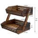 thumbnail image 5 of Fruit Basket Dorhors, organizador de cocina de 2 niveles, madera, 5 of 7