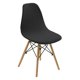 thumbnail image 1 of Funda Para Asiento De Silla Shell Sin Brazos Funda Para Salón Mid-Century Negro, 1 of 5
