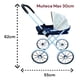 thumbnail image 4 of Coche Para Muñecas Niñas Bebe Juguete Azul, 4 of 5