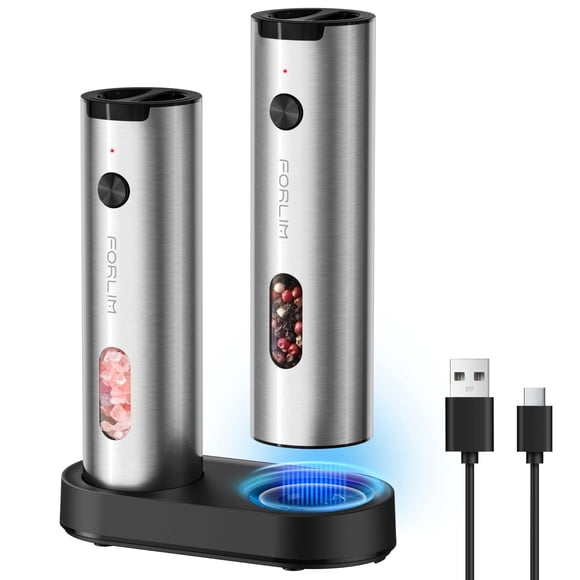 Set Eléctrico de Molinillos de Sal y Pimienta FORLIM Recargable con LED