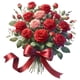 thumbnail image 3 of Calcomanía de pared de la calcomanía del baño de rosas para el bouquet para el baño decorativo de accesorio multifuncional 27.5x29.5cm pegatina de, 3 of 5