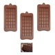 thumbnail image 1 of Pack X3 Moldes De Chocolate Barra De Chocolate Silicona Marrón, 1 of 10