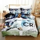 thumbnail image 1 of Football Players Print Quilt Duvet Cover Set Children Bedclothes Pillowcase3-Piece Bedding Set, 1 of 4