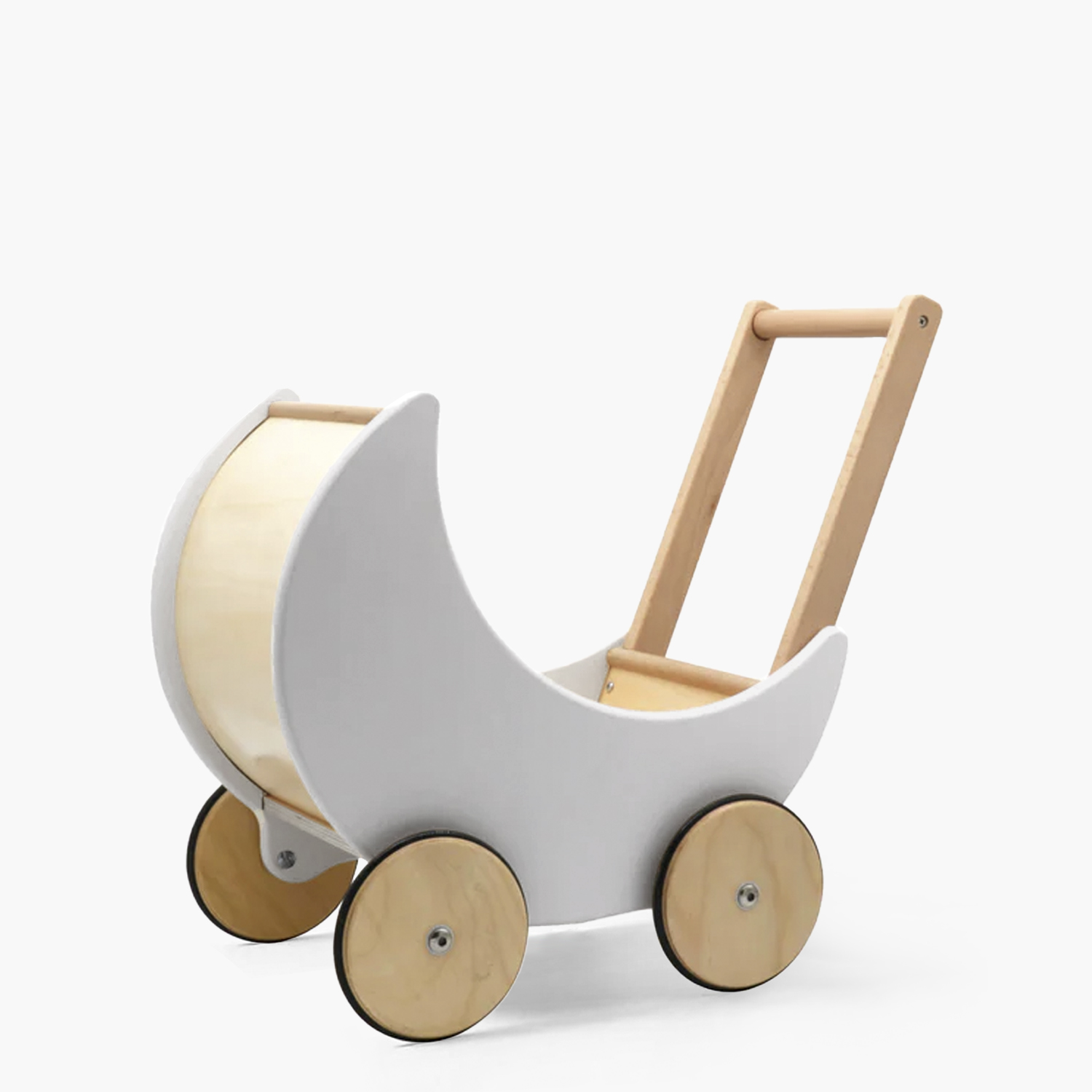 Form Design - Coche Para Muñecas Infantil De Madera Samanta Gris Claro