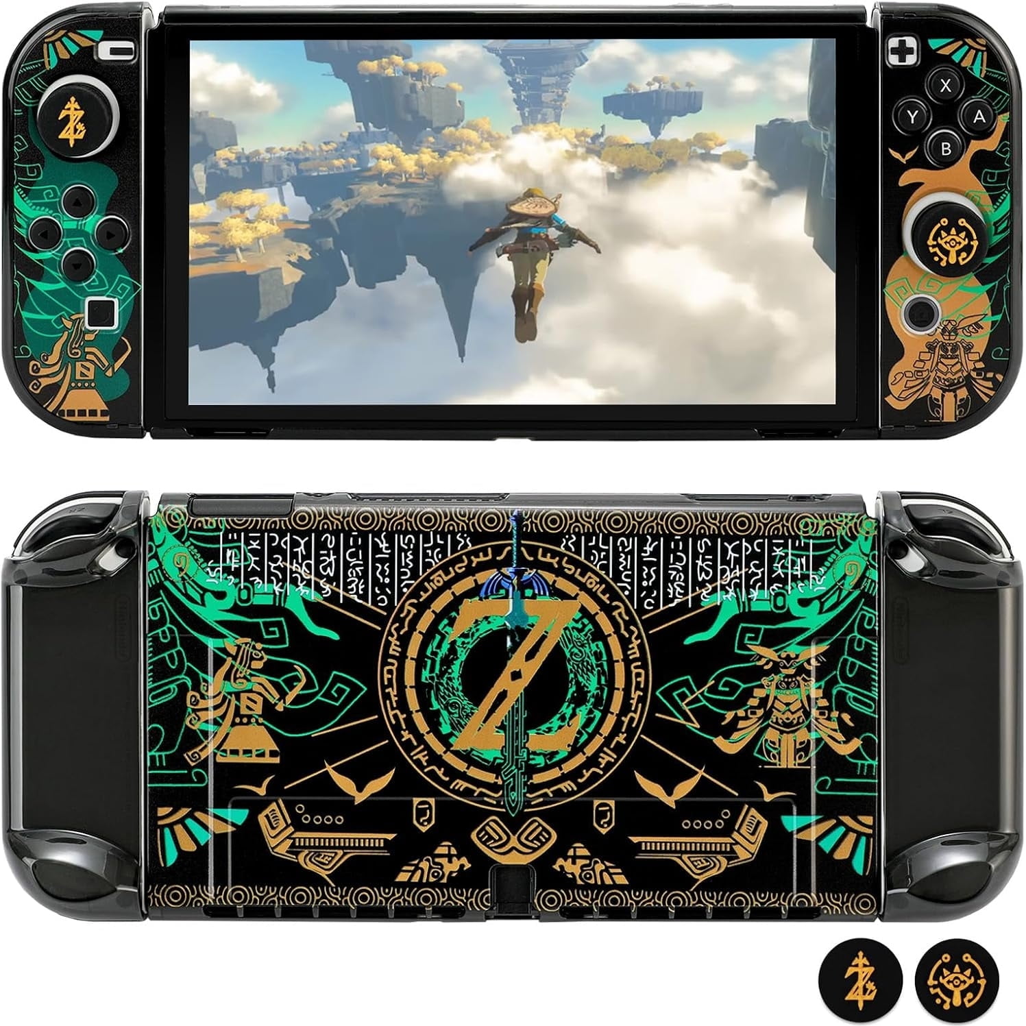 Funda Protectora Aaronmei Nintendo Switch Oled Negra