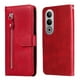 thumbnail image 3 of Funda con Cremallera para OnePlus Nord CE 4 5G, Carcasa Cartera de Cuero PU con Soporte y Tarjetero, 3 of 6