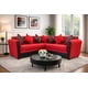 thumbnail image 1 of SECCIONAL ALEMANIA PU NEGRO TELA ROJO, 1 of 2