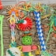 thumbnail image 5 of Juguete de pared para buscar comida para pájaros, hamaca tejida para escalar, juguetes masticables para periquitos, cotorras, cacatúas, agapornis y aves medianas y pequeñas., 5 of 7