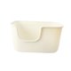 thumbnail image 3 of Caja De Arena Para Gatos Con Parte Superior Abierta, Lavabo Grande Para Arena Para Gatos De Interior, Conejo, Blanco, 3 of 5
