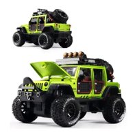 Total E-Commerce - Juguete Auto Jeep Wrangler A Escala 1:24 Verde Infnatil
