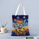 thumbnail image 2 of Crash Bandicoot Bolso de tela con estampado de lienzo para mujer, bolsa de compras reutilizable y estética, con cremallera interior, regalo para mujer, 35 × 40 cm., 2 of 6