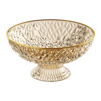 Magideal - Cuenco De Fruta Con Pedestal, Organizador De Platos Para Aperitivos Y Dulces, Colador De Verduras, Cesta, Bandeja Para Servir, Plato De Drenaje De Ver Amarillo