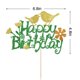 thumbnail image 2 of Adorno para tartas con purpurina, diseño de pájaro, con forma de naicaek, feliz cumpleaños, 2 of 7