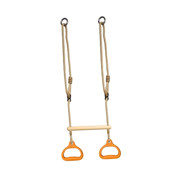 Trapecio Estable Y Resistente, Columpio Portátil Para Uso En Interiores Y Exteriores, Gimnasio En Casa, Color Naranja