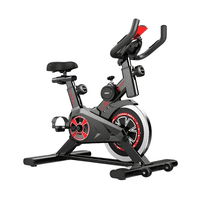 Genérico - Bicicleta Spinning Disco 8Kg Negra Negro Y Rojo