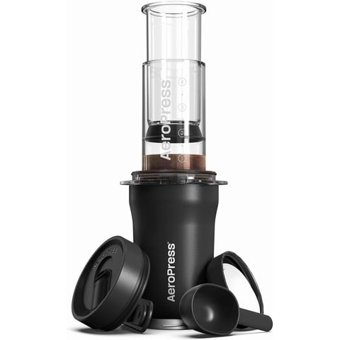 Cafetera Aeropress Go Plus Portátil Para Viajes, Color Negro