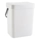 thumbnail image 5 of Contenedor De Basura Moderno Montado En La Pared Oficina Cocina Tapa Del Bote De Basura Blanco 3L, 5 of 5