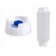 thumbnail image 1 of Set de 3 Botellas FIFO de 355 ml con Válvula de Punta Azul para Dispensar, 1 of 4